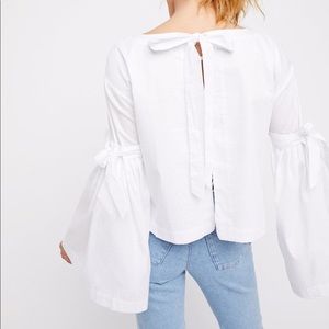 Free People So Obviously Yours Bell Sleeve Top NWT